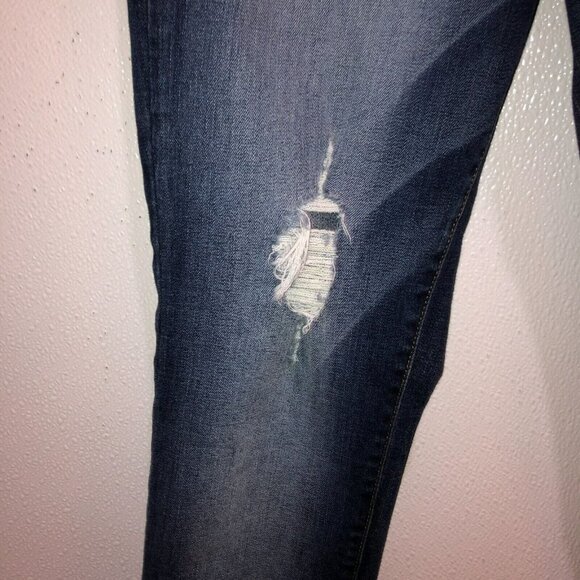 Angry Rabbit Womens Size 30/11 Stretch Pockets Distressed Skinny Jeans - Picture 7 of 13